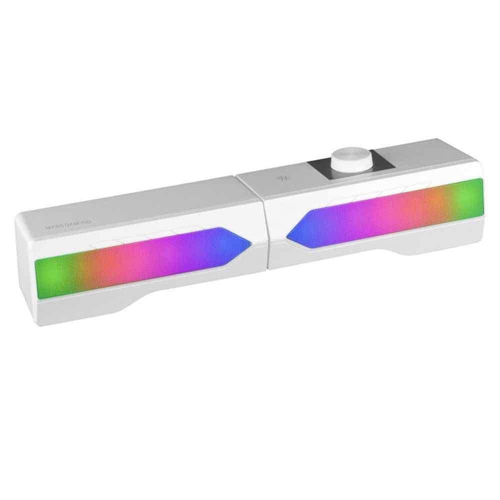 Mars Gaming MS1, Altoparlanti da Gioco 10W, sSubwoofer, 3.5mm Jack e USB, 6 Driver Audio