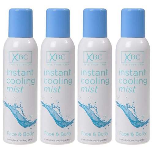 Instant Cooling Mist - Refreshing Spray for Face & Body, Cool Mist for Hot Weather 150ML (pack of 4)