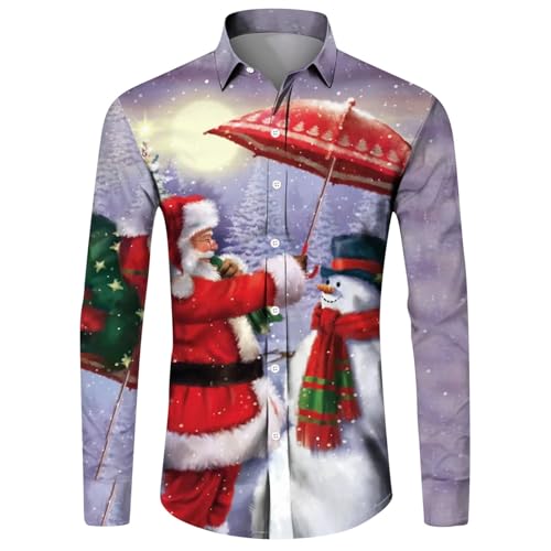 Haut de chemise pour homme pour occasions festives look décontracté d'hiver rose taille S