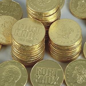 Fort Knox Gold Coins (180 Pcs.) – Classic Chocolate Coin Treats – Perfect for Parties, Holiday Gifts, Classroom Rewards, & Stocking Stuffers