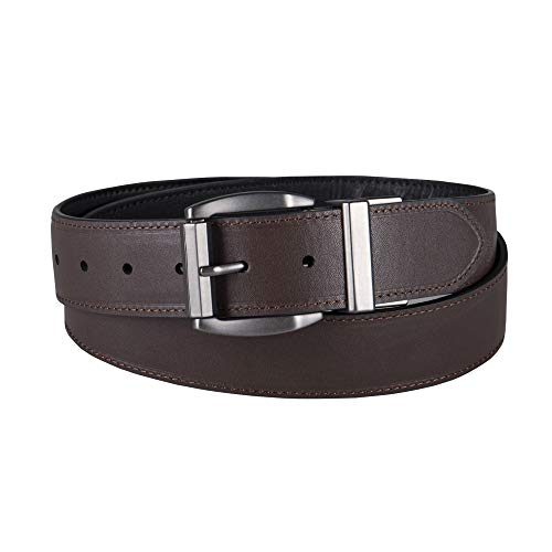 Image of Levi's Leather Men's Levis 40Mm Reversible Belt With Brushed Silver Buckle