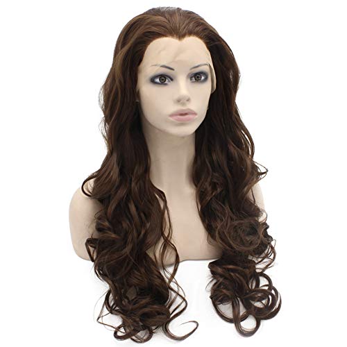 Long Wavy Human Hair Wig, Heat Resistant, Lace Front, Lightweight, 26 Inch Amazon.com : AISI HAIR Black Wig for Women, Long Wavy Lace  main image 3