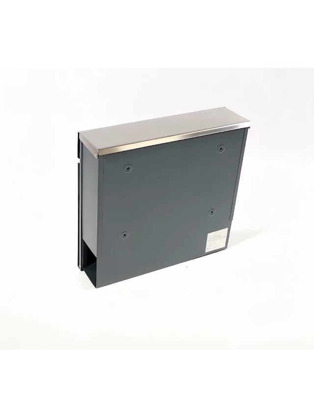 ML-Design Staande brievenbus met krantenvak, Brievenbusstandaard antraciet 170cm