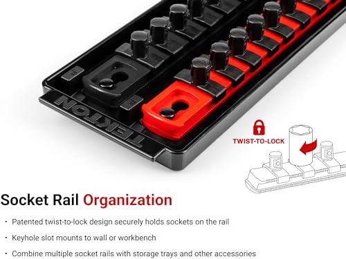 Image of TEKTON 3 /8 Inch Drive 6-Point Socket Set, 42-Piece | SHD91218