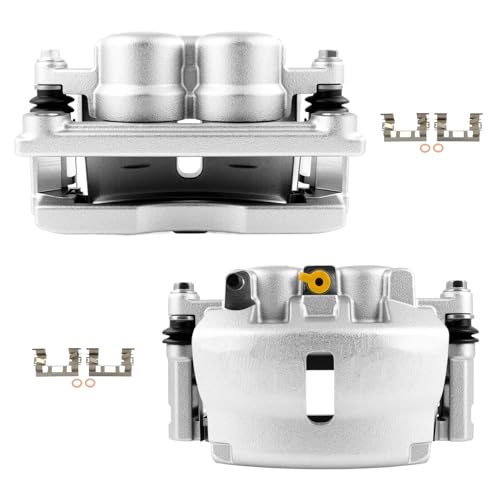 Image of SCITOO 18-B5004A 18-B5005A Front Left & Right Disc Brake Calipers w /Bracket Fit For Buick For Rainier 2006-2007,For Chevy For Trailblazer 2006-2009,For GMC For Envoy 2006-2009, Double Pistons