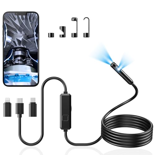 Acoath Endoscope Camera with Light, Dual-Lens 1920P HD Borescope with 8...