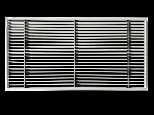 Image of Premium Central air Conditioning Grille- Linear Bar Grilles - Aluminium Powder Coated Grill, Ventilation Grill, Home Grill, ac Jali, Grill for Wall, Sidewall and Ceiling (24 inch * 12 inch)