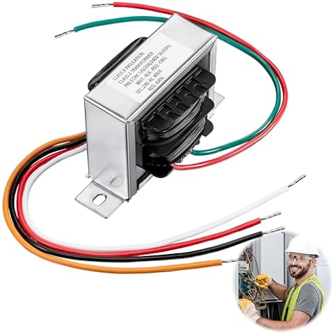 Fiada 24V 40VA Control Transformer, Primary 120, 208, 240V Secondary 24V, HVAC Furnace Transformer Multi Tap (1 Pack) Cover