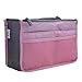 Produktbild WDBZD Verdicken große Kapazitäts-kosmetischer Speicher-Beutel Nylon Spielraum-Einsatz-Organisator Handtasche Make-up-Beutel für Frauen weiblich,Rosa