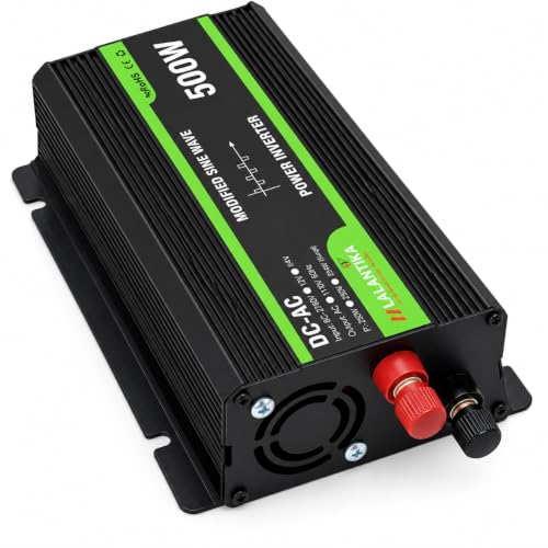 Image of 500W Power Inverter | 12V DC to 220V AC Modified Sine Wave Converter with USB Port | Portable Inverter for Car, RV, Camping, Travel & Outdoor Use