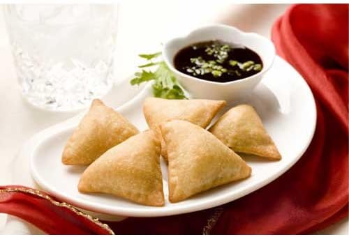 Monsoon Kitchens Large Vegetable Samosa, 4 Pound - 2 per case.