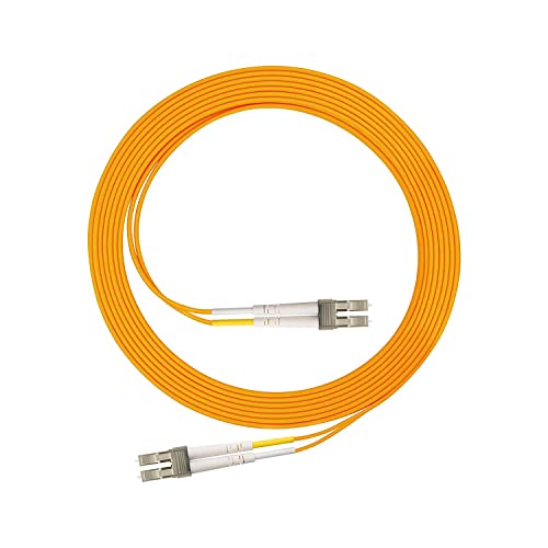 Oxen | Duplex Multimode Jumper Fiber Patch Cable | Corning Glass Fiber Optic | Lc Lc Riser Ofnr Zipcord 50/125 Om2 Orange 1 Mt #TOP1