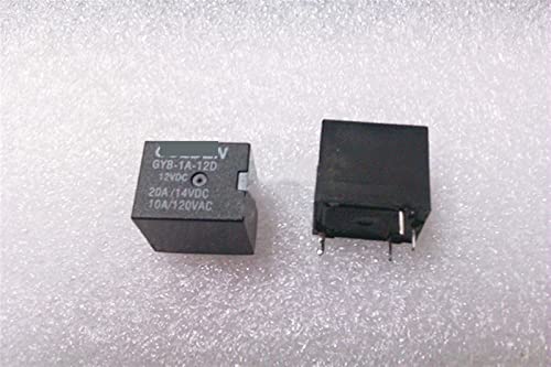 Relé GYB-1A-12D 12VDC 24VDC interruptor de potencia de 4 pines 20A para placas electrónicas