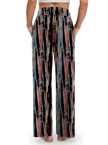 Image of Gracyoga Wide Leg Yoga Pants for Women Casual Loose Cozy Sweatpants High Waisted Lounge Pajama Flowy Pants With Pockets