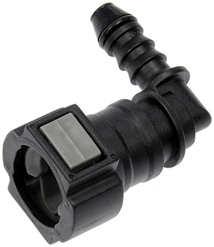 Dorman 800-212 Quick Connector 3/8 In. S TO 6mm Nylon 90 with O ring, 2 Pack Universal Fit