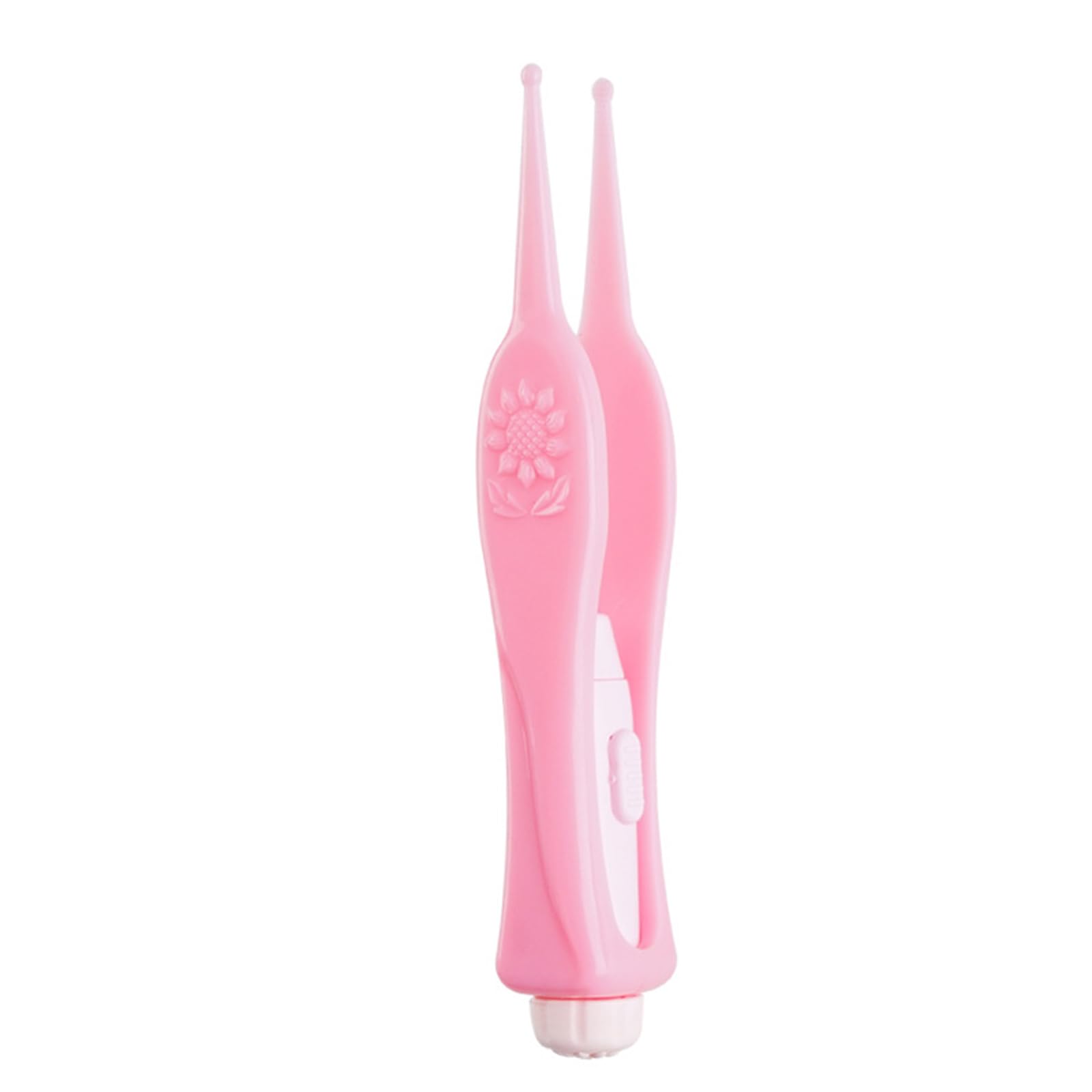Pince de nettoyage nasale douce rose pour un soin du nez en toute sécurité, pince de nettoyage nasale à tête ronde, gadget pour le nettoyage en douceur du nez et des oreilles