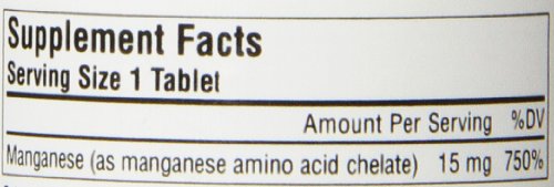 Source Naturals Manganese 10 Mg Amino Acid Chelate,100 Tablets (Pack Of 2) #TOP4