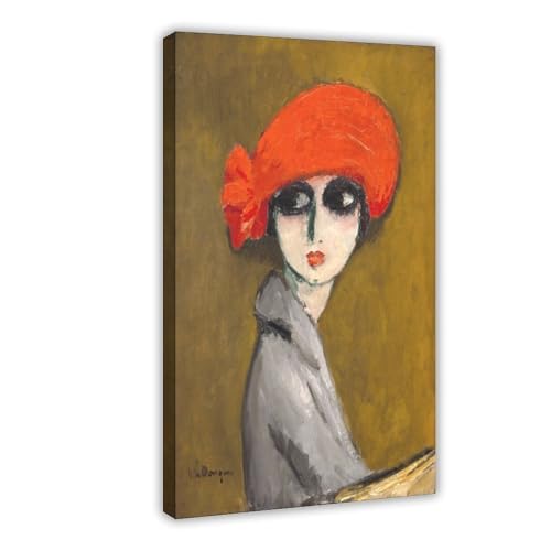 Impression sur toile Le Coquelicot pour bureau et salon moderne cadre suspendu inclus