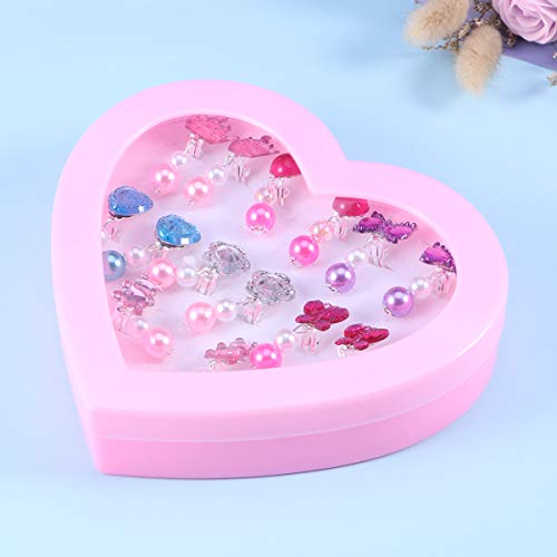 TOYMYTOY - 7 paia di orecchini a clip per bambini