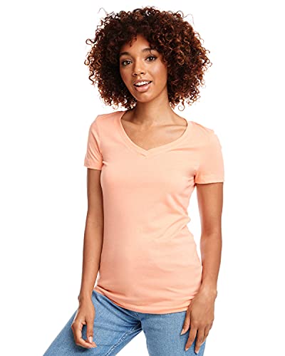 Next Level Women's Lightweight V-Neck Jersey T-Shirt, Medium, Light` #TOP7