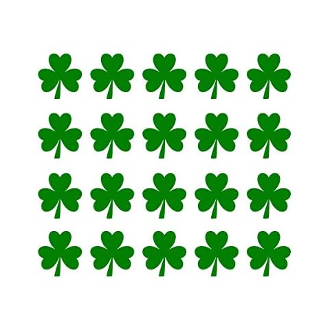 TENNER.LONDON Irish Shamrock Iron on Screen print Patch machine washable Motif Applique transfer Cover