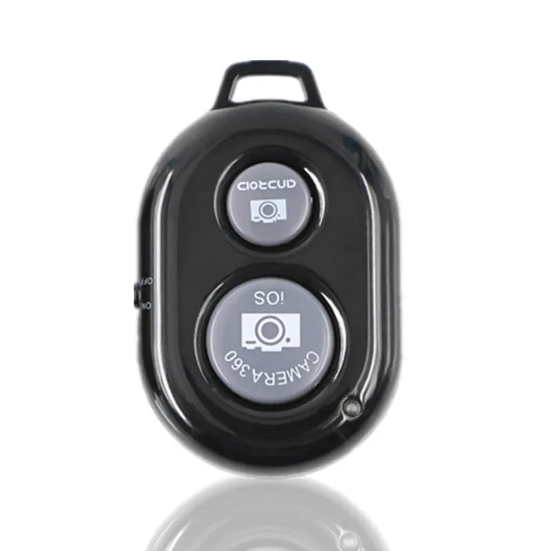 Image of Camera Shutter Remote Control - Bluetooth Wireless Selfie Button Clicker - Compatible with Smartphones and Tablets iOS