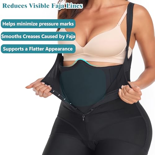 PAZ WEAN Lipo Ab Abdominal Faja Compression Foam Pads Board Wrap Around Post ...