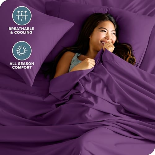 image for Bare Home Full XL Sheet Set - Luxury 1800 Ultra-Soft Microfiber Full E