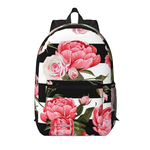 Sac dos voyage avec poche motif fleurs pour ranger vos affaires