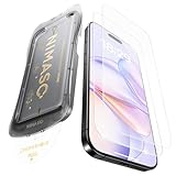 NIMASO アンチグレア iPhone 16 / iPhone 15 用 ガラスフィルム 反射防止 簡単に貼り付け 保護フィルム 指紋防止 自動除塵 サラサラ 高感度タッチ 強化ガラス フィルム ガイド枠付き 2枚セット アイフォン16 / アイフォン15 （6.1インチ）対応 DSP24G1357