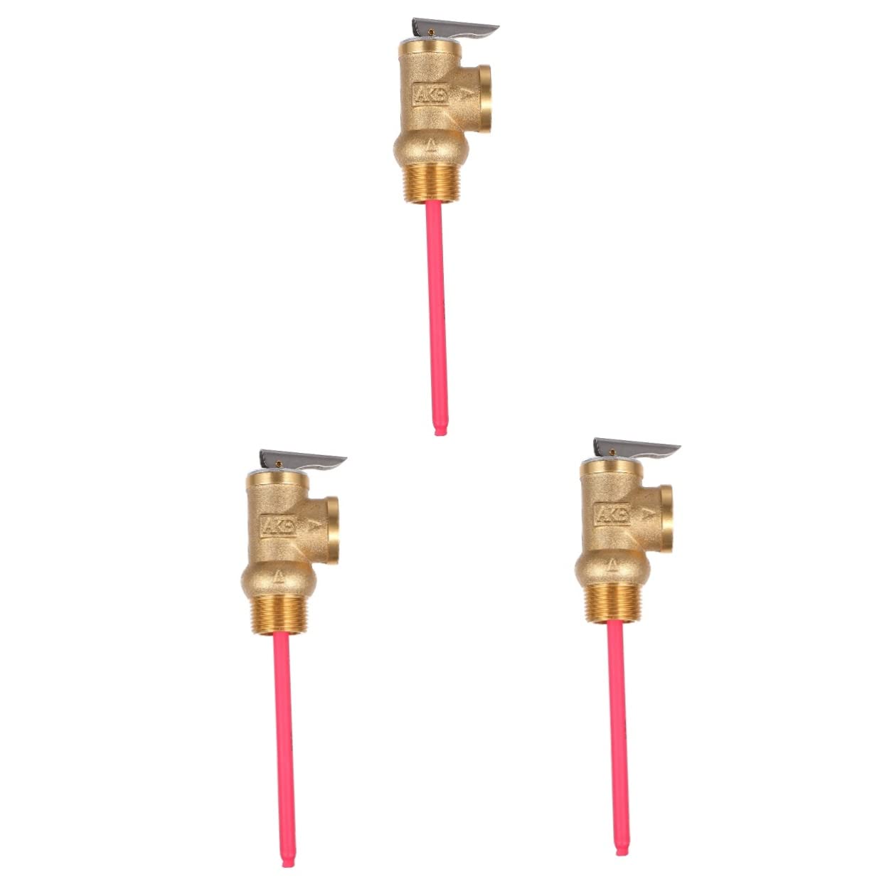 Hemobllo 3 Pcs Pressure Relief Valve Pressure Safety Valve Safety Relief Valve Tub and Shower Valve Vacuum Relief Valve Thermal Relief Valve Home Brass Valve Dedicated Water Heater