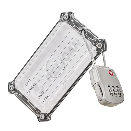 Pelican AirTag Tracker Luggage Lock with Luggage Tag - Brushed Titanium - image 2