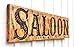 SALOON Sign - Large Carved 40x10 Western Cowboy Bar Decor - Carved Wood Wall Art