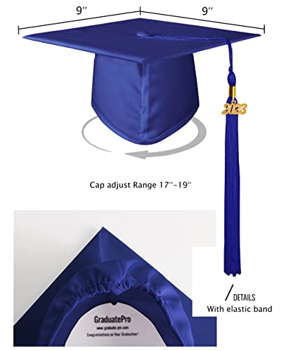 Graduatepro Matte Kids Graduation Cap 2023 For Kindergarten Prek Graduation Ceremony Royal #TOP2