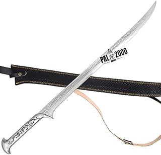 Knife with Leather Sheath - Handmade D2 Steel Sword Knife - Custom Sword Knife - 36.5 Inches Full Tang Handle, Tatt-2022