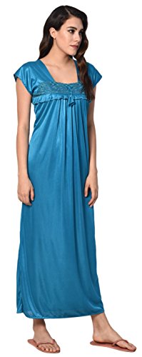 Noty Women's Satin Frills Nighty/Nightwear/Night Gown/Sleepwear… - Image 5