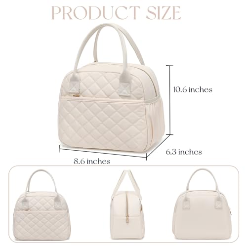 Camtop Lunch Box For Women Insulated Lunch Bag Lunchbox Cooler Thermal Leakproof Quilted Reusable Lunch Tote Bag For Work School Travel Picnic thumb #1