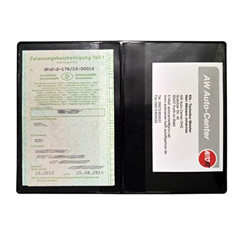 Preisvergleich Produktbild Kfz-Fahrzeugschein-Hülle Ausweismappe Ausweishülle"MADE IN GERMANY"