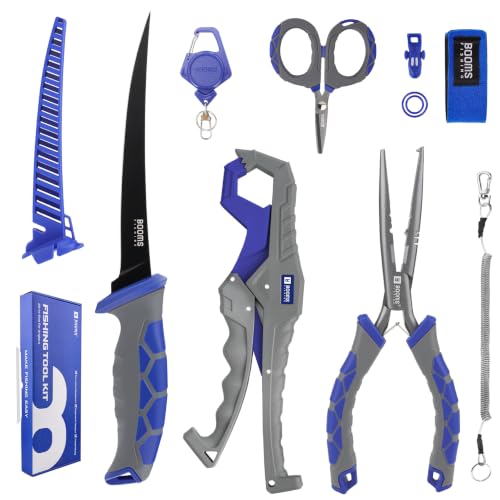 Booms Fishing Tool Kit Saltwater: 8pcs Fishing Gift for Men, XT02 - image 1