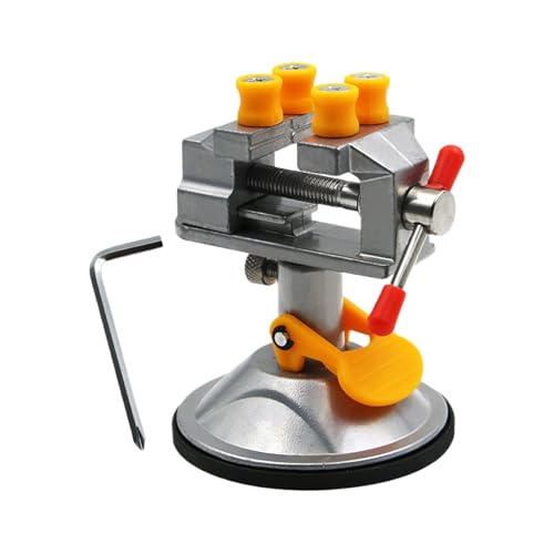 Torno De Banco, Tornillo Giratorio 360 Grados Con De Sujeción, Aleación De Aluminio Herramientas Pequeñas De Tallado Con Abrazadera De Mesa Con Para Metalurgia Joyería Carpintería