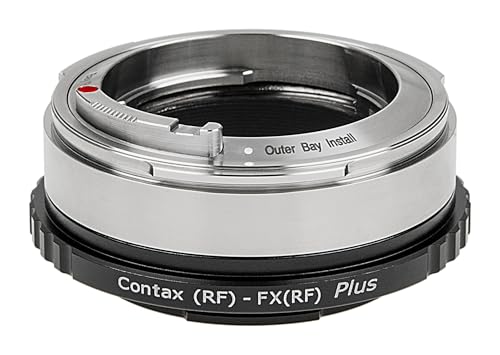 Fotodiox Proレンズアダプタープラス - Contax RF(内部および外部)マウントレンジファインダーレンズと互換性があり、富士フイルムXシリーズミラーレスカメラに適合します。