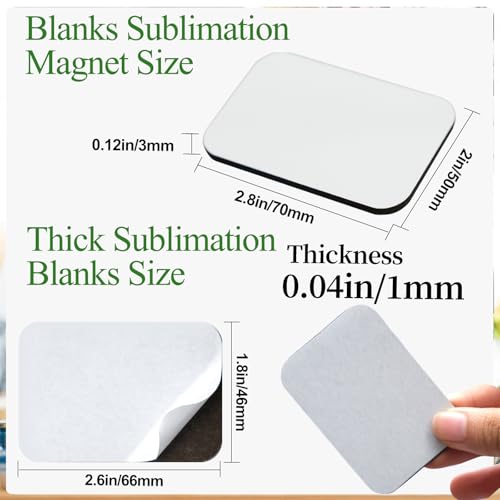 120 imanes rectangulares sublimables para refrigerador miniatura 2
