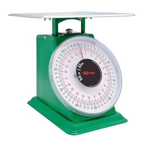 Báscula mecánica de cocina de 50 libras Tada con plataforma de acero inoxidable