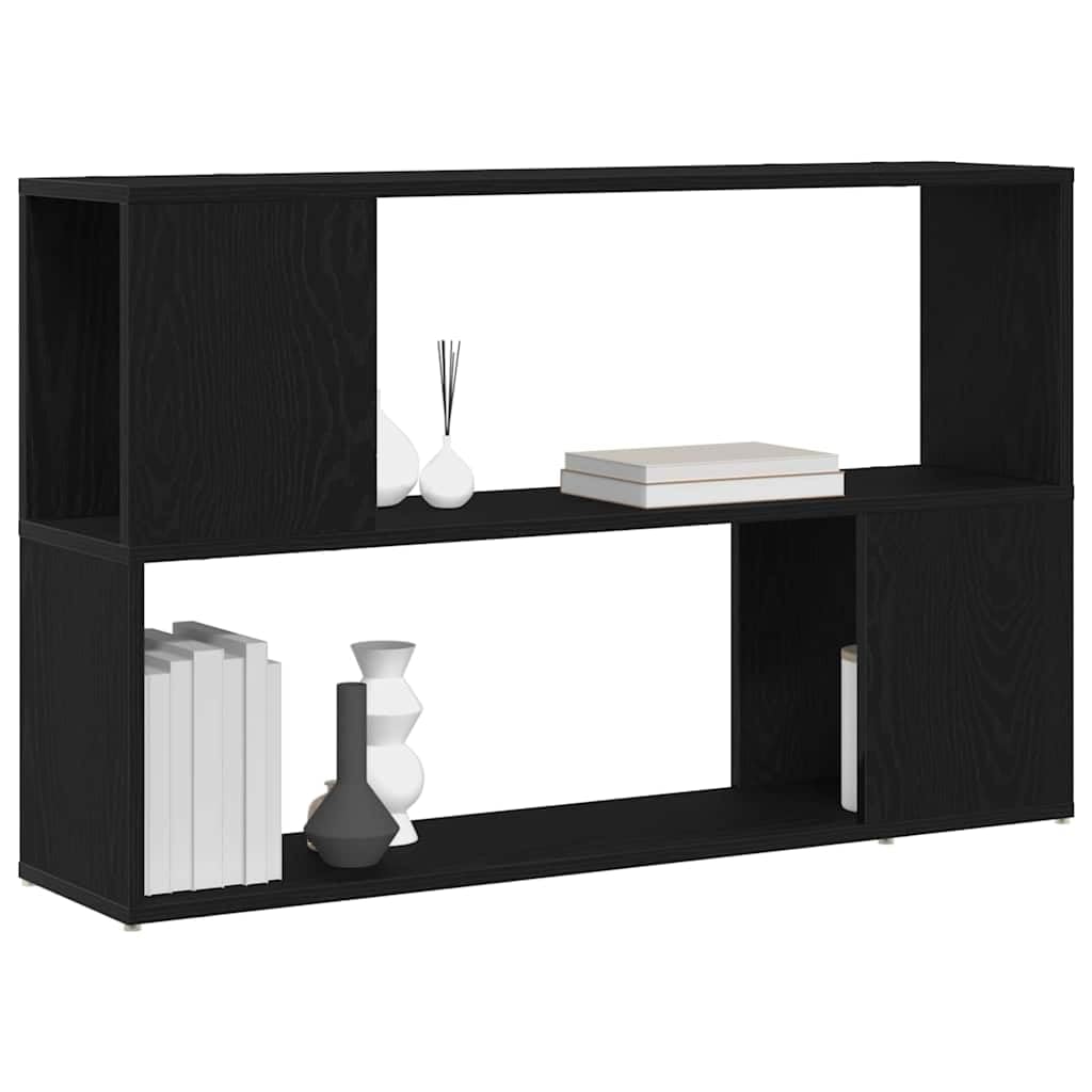 vidaXL Ensemble Meuble TV Noir 100 x 24 x 63 cm Bois d'ingénierie, Rangement pour Salon, Meuble TV rectangulaire, cabane Murale Moderne, unité compacte, mobilier d'intérieur