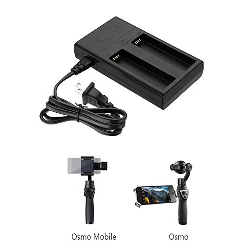 Image of Dual Channel Battery Charger for DJI HB01-522365 Lithium lon Polymer Rechargeable Battery and DJI OSMO, OSMO Mobile Smartphone Gimbal Handheld Stabilizer