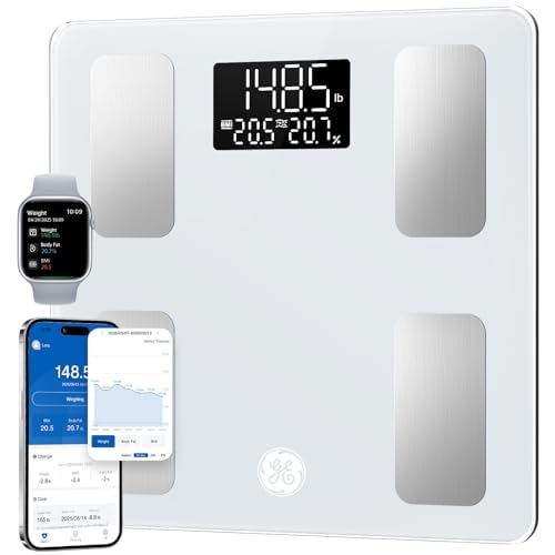 GE Smart Scale for Body Weight: BMI Body Fat Digital Bathroom Scales, 13 Body Composition Monitor...