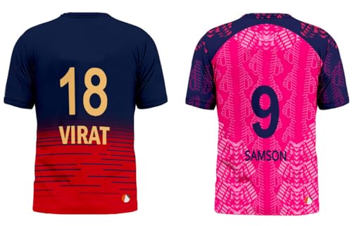 Image of Sports India IPL Cricket Team T Shirt Jersey Combo for (Kid's, Boy's & Mens) L744