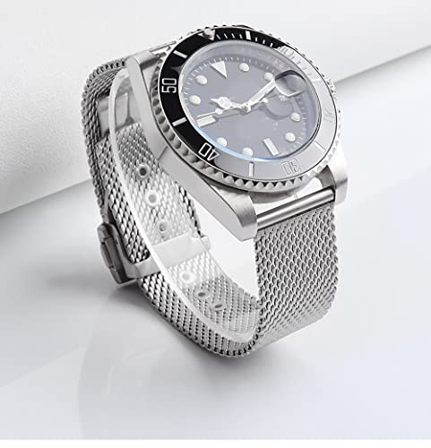 Bracelet Omega 007 James Bond en acier 316L maille milanaise 20mm élégant - 7