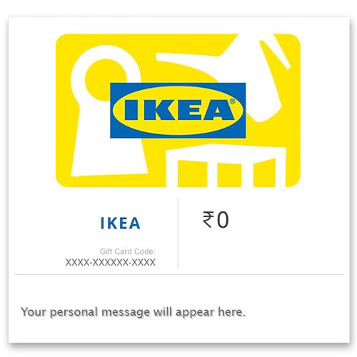 IKEA |E-Gift Card | Instant Delivery | Valid for in-store and Website purchases | Redeemable in Bengaluru, Hyderabad, Mumbai stores and Online | 1 Year validity