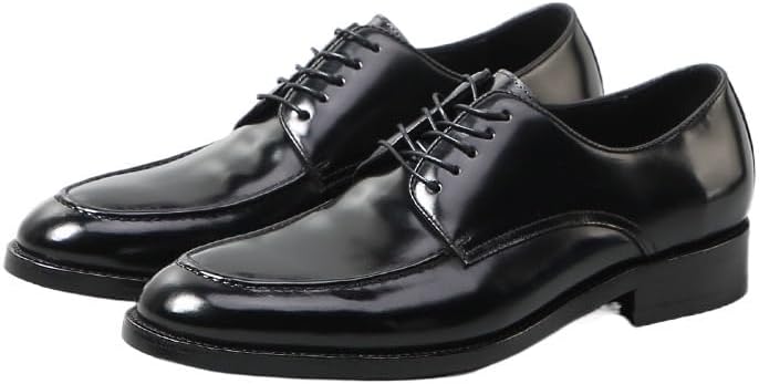 Men's Dress Shoes Low-top Lace-up Oxford Shoes for Men Pointed Low-top Rubber Non-Slip wear-Resistant Comfortable Business Shoes